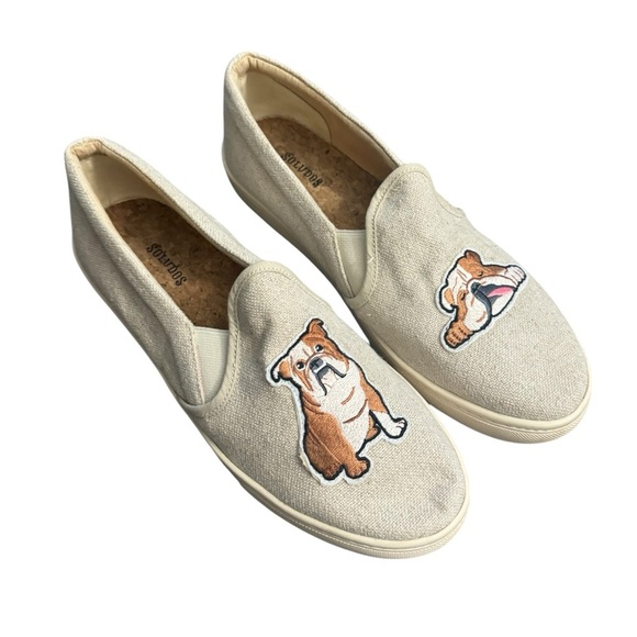 Soludos X Lucy Mail Bull Dog Slip On Sneakers Size 10 - Picture 2 of 5